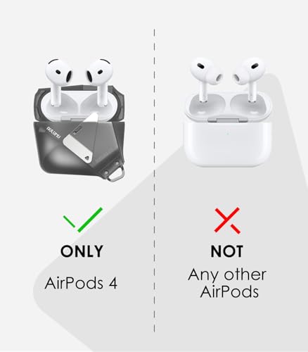 Aulumu A09 Geometric AirPods Pro 2 Case [2nd/1st Generation] with Lock | Protective Cover with Nylon Buckle | Alloy Armour | Compatible with Apple AirPods Pro(2023/2022/2019) - Gray
