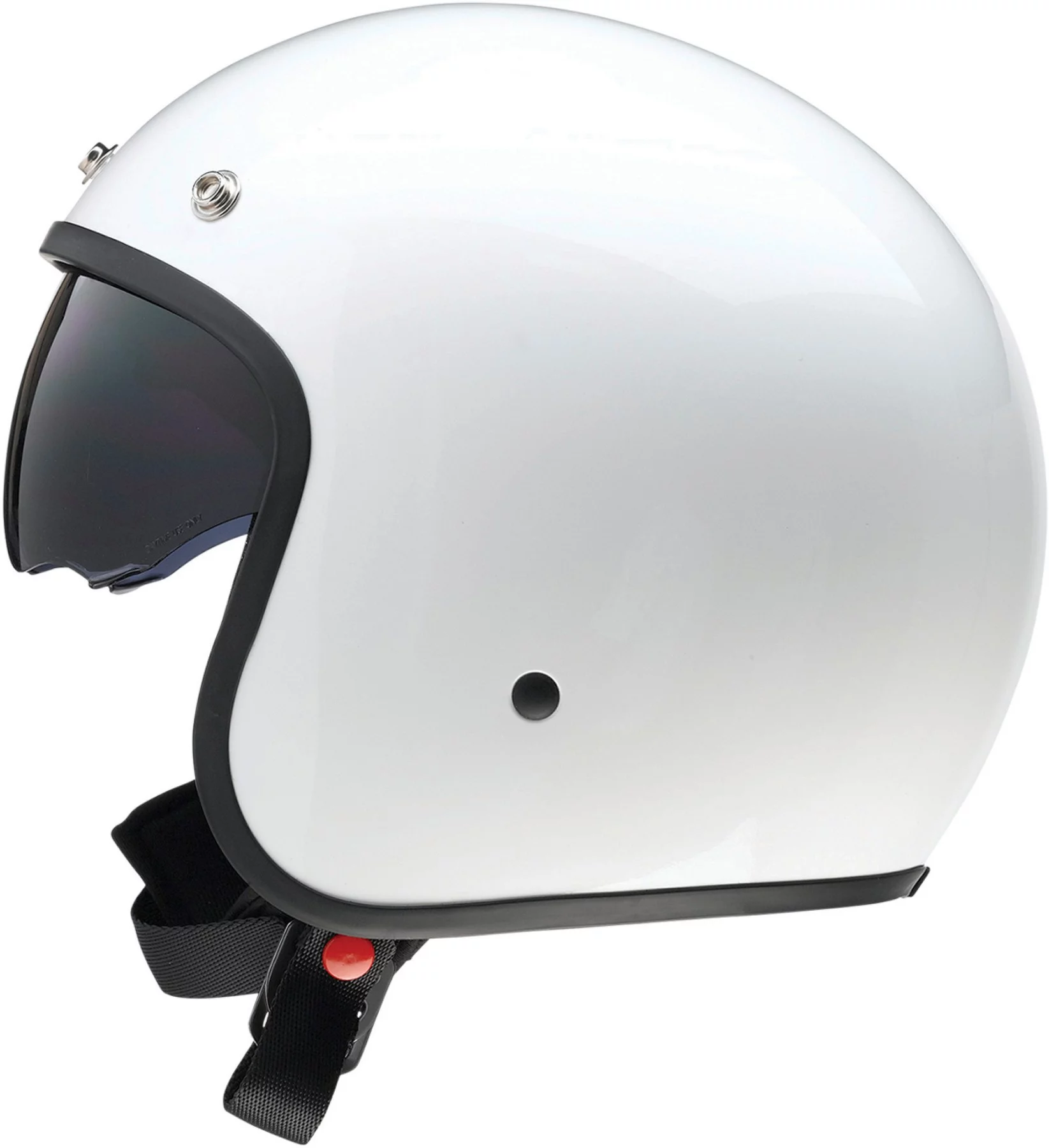Z1R Saturn Solid Open Face Motorcycle Helmet White XL