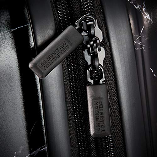 American Tourister Moonlight Hardside Expandable Luggage with Spinner Wheels, Blue Terazzo, 2-Piece Set (20/28)