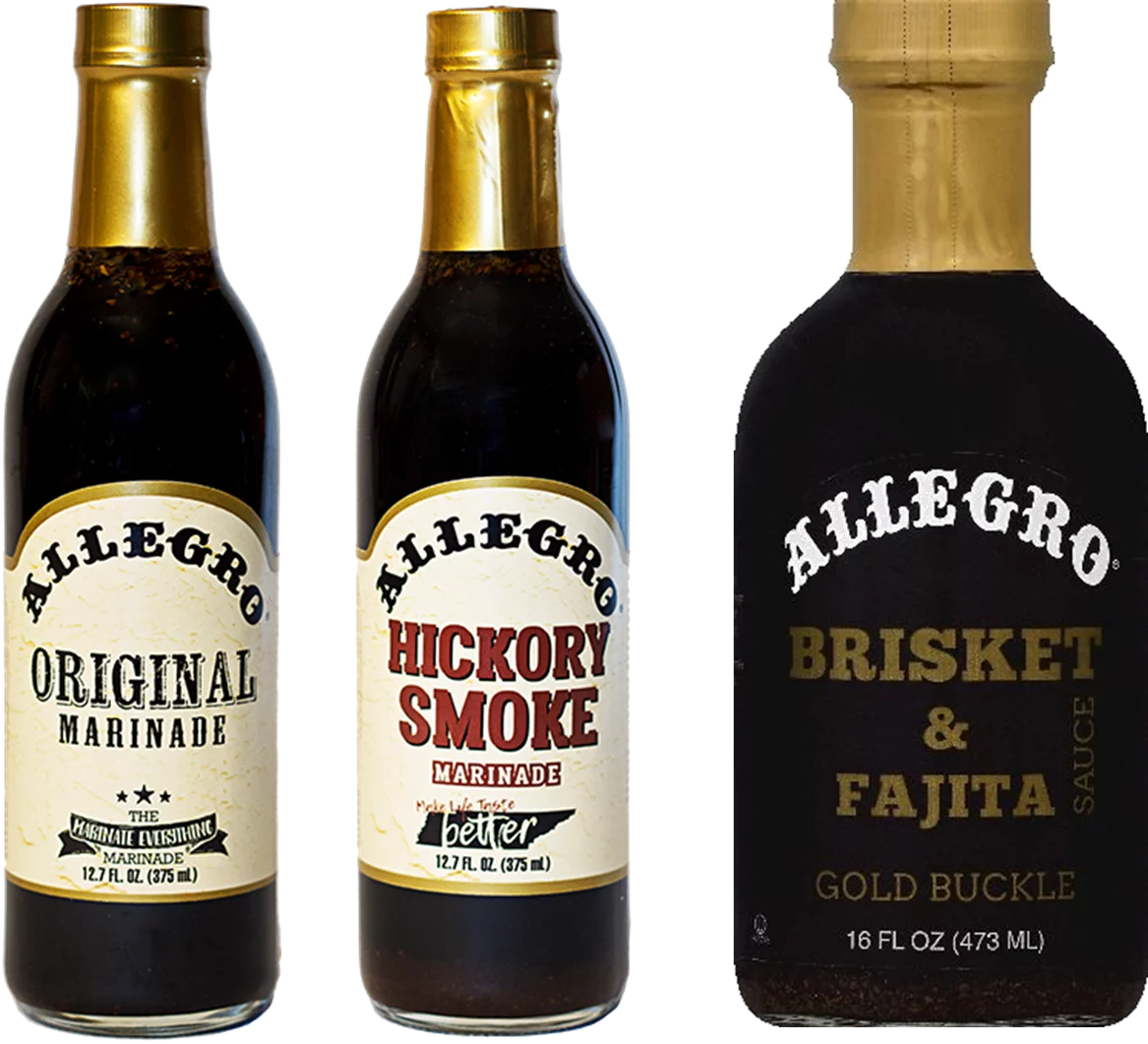 Allegro Original, Hickory Smoke Marinade and Brisket Sauce, Variety 3-Pack