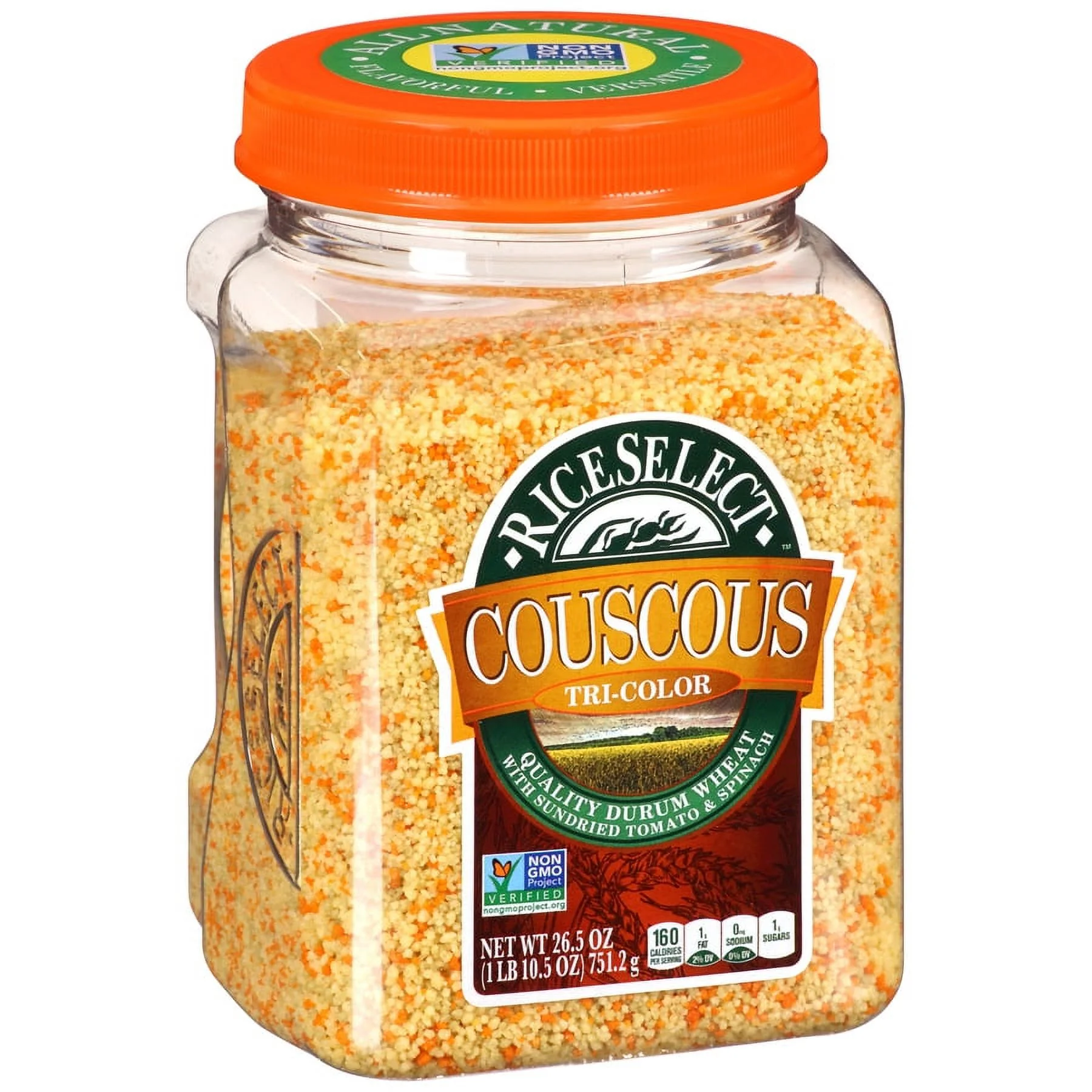 RiceSelect Couscous - Tri - Color - Case of 4 - 26.5 oz.