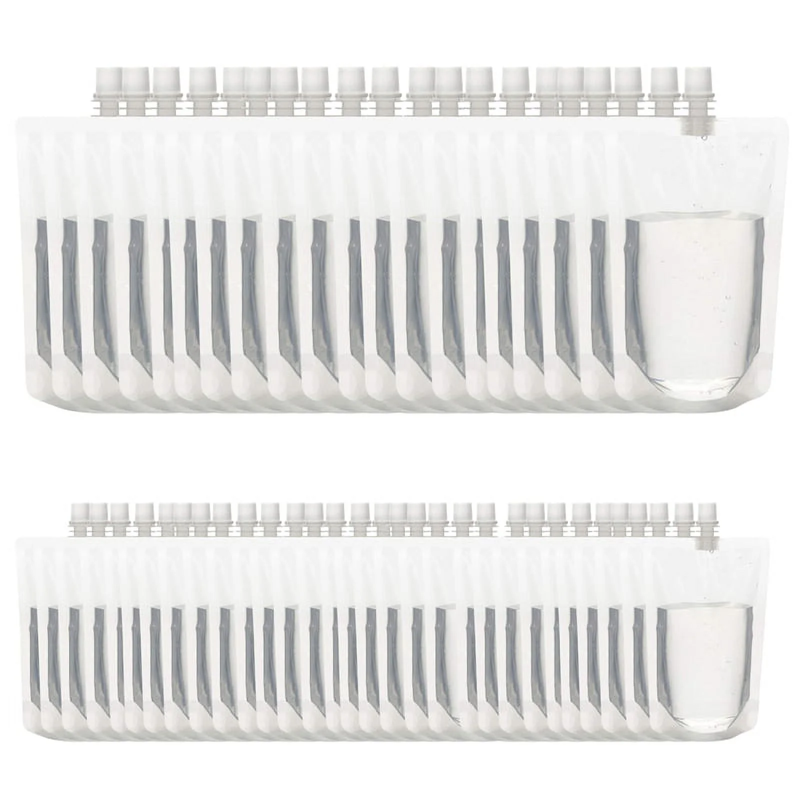 50PCS 100Ml Liquid Stand Bag Leak Proof Drink Packaging Bag Spout Pouch for Beverage Juice Milk Coffee Storage