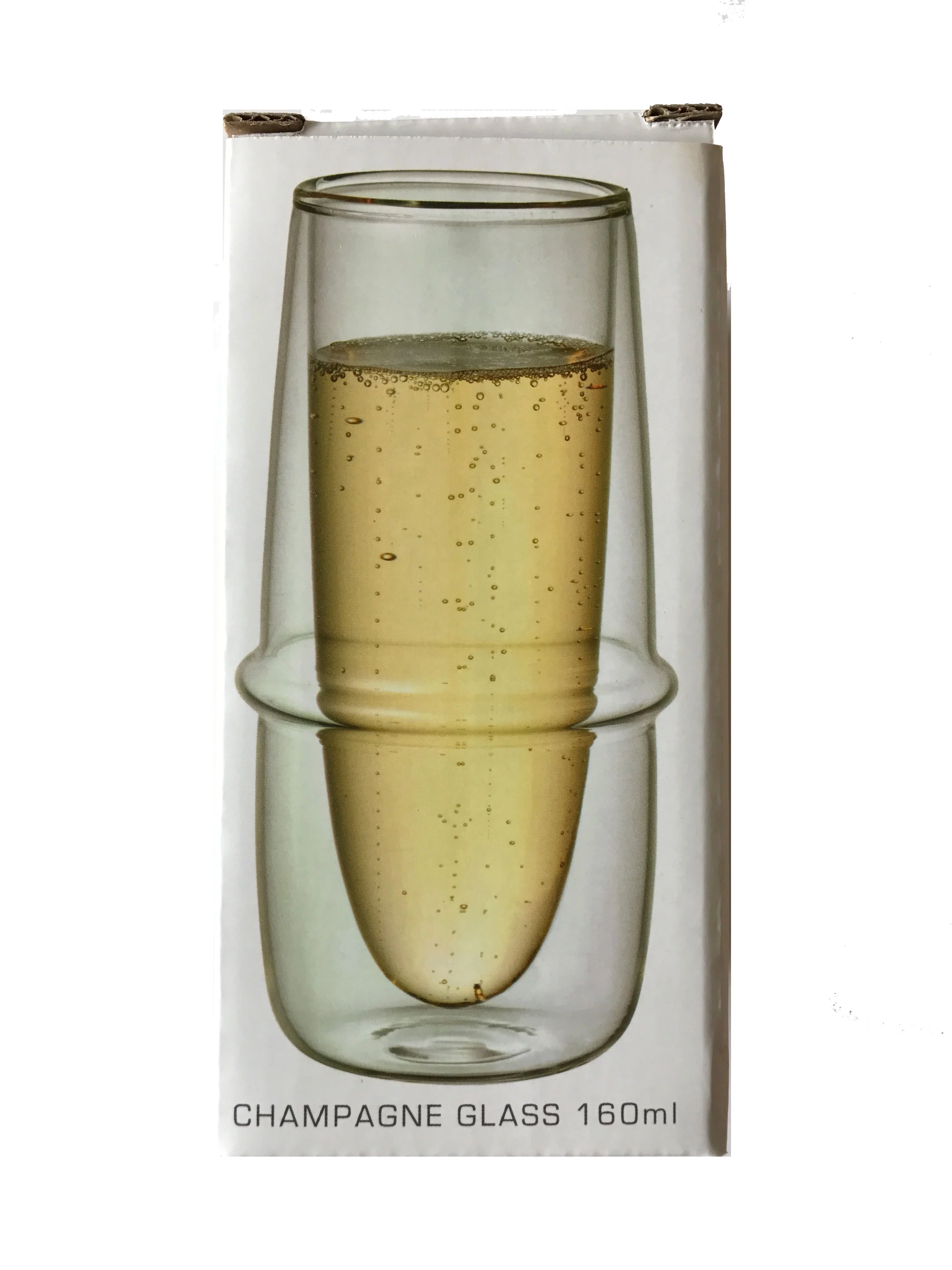 Double-Wall Kinto KRONOS Champagne Glass - Maintains Temperature - Prevents Condensation - Set of 2-160 ml (5.41fl. oz.) each