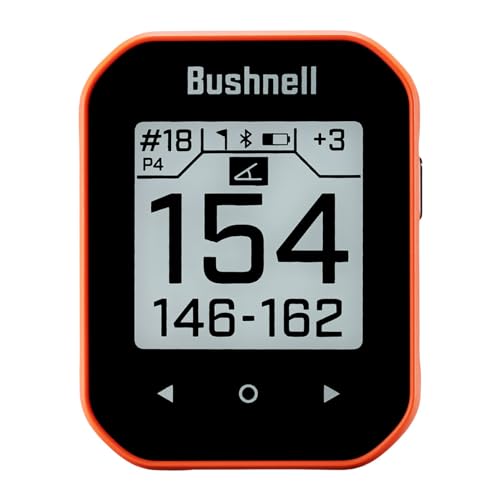Bushnell Phantom 3 (Orange) Slope Golf GPS Handheld Bundle - Touchscreen, Auto Course & Hole Recognition, Auto-Prompt Score Entry with PlayBetter Portable Charger, Belt Clip & Carabiner