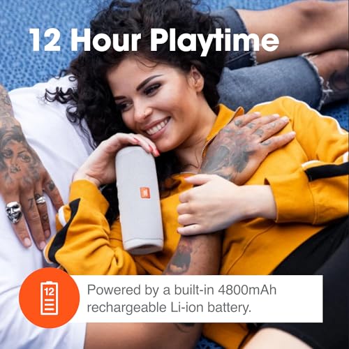 JBL Flip 5 (Black) + Bundle with divvi! Protective Hardshell Case