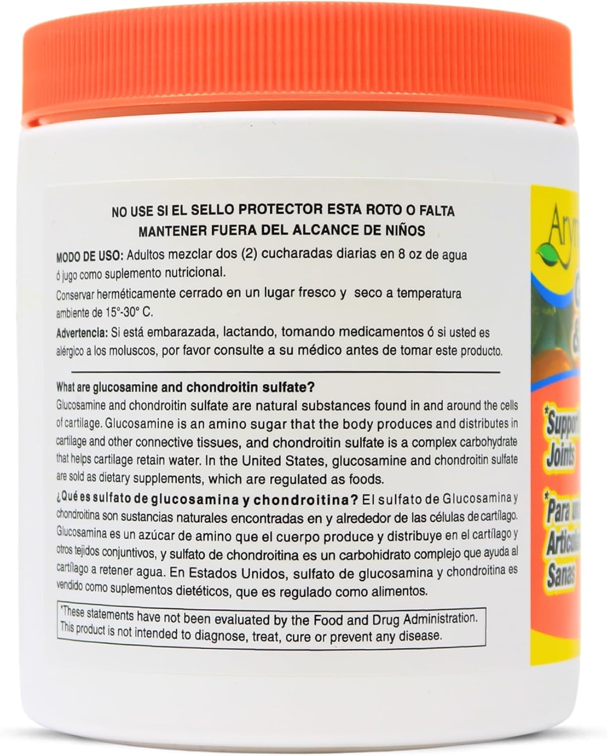 Glucosamine & Chondroitin 1500mg-1200mg with Collagen, Supports Joint Health, Orange Flavor (30.5 Oz/Pack of 1)