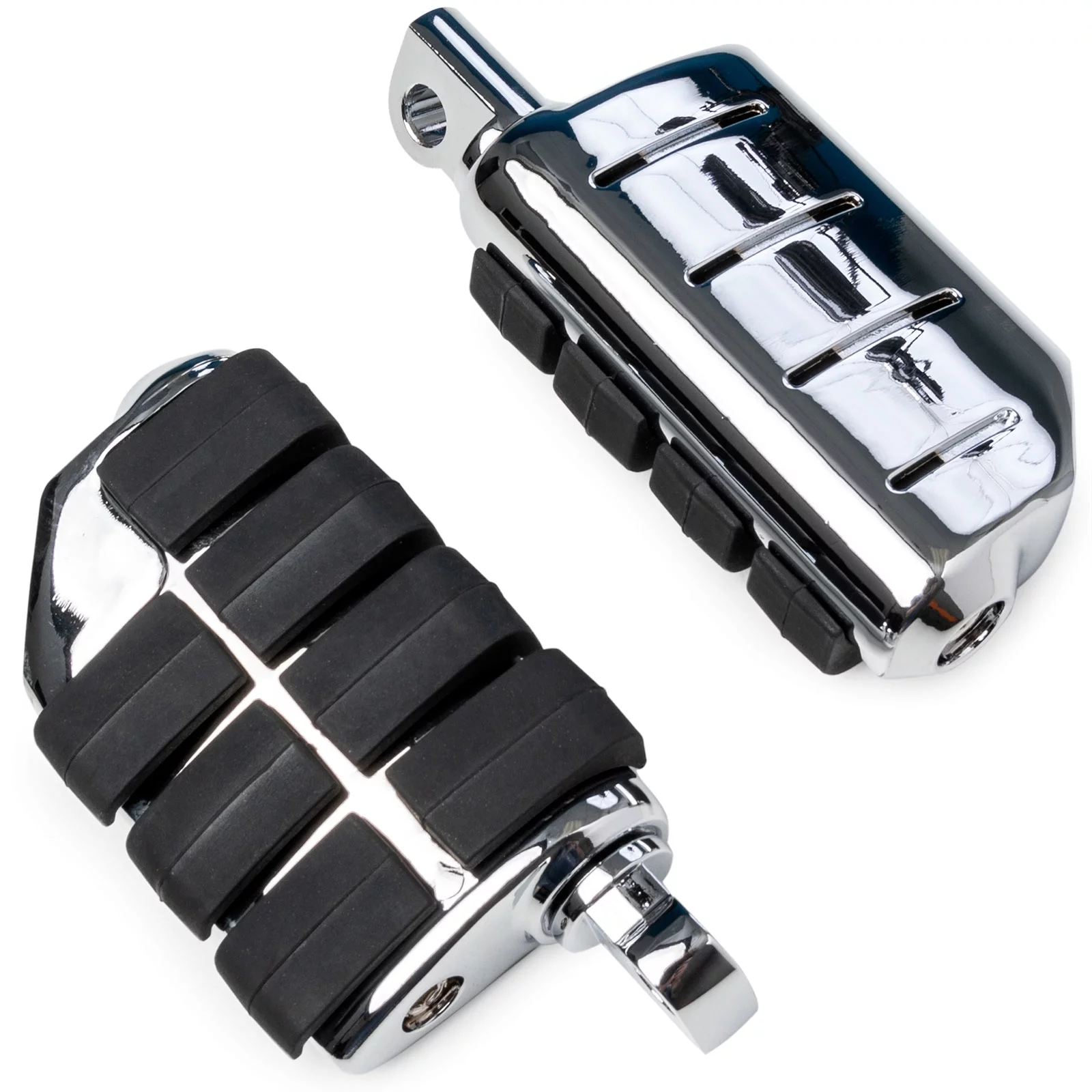 Krator 2x Dually Style Foot Pegs (Left & Right) Compatible with 1998-2006 Harley Davidson Road King Classic EFI FLHRCI