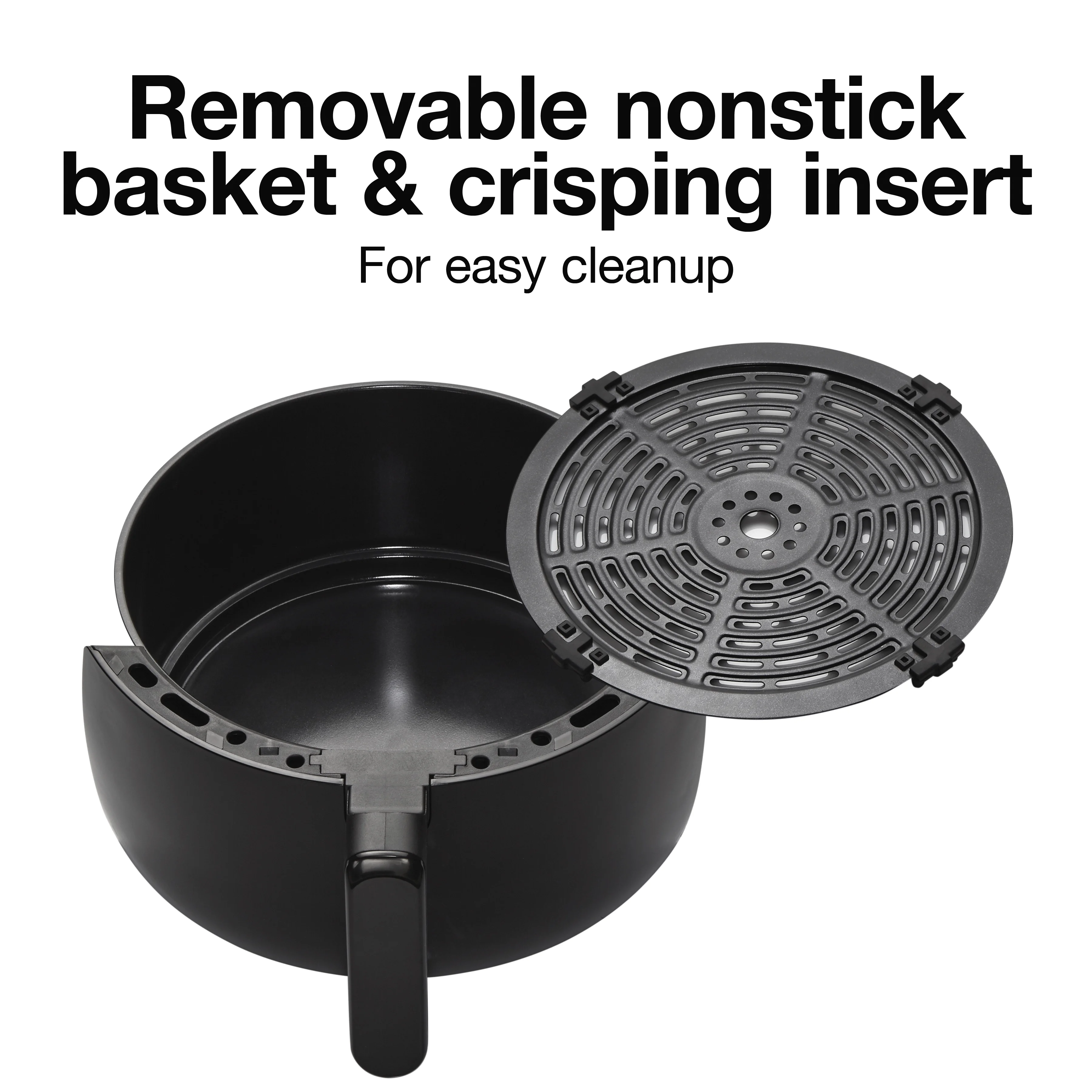 Proctor Silex Air Fryer, 5.8 Quart, Air Oven Temperature Control, 60 Min Timer, Non Stick Fryer Basket, 1700W, Black, 35060