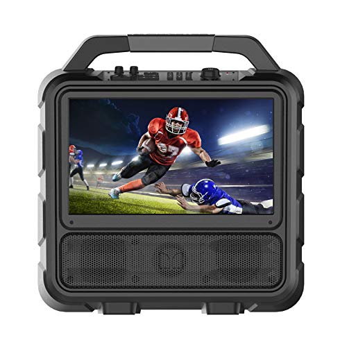 Monster Vision | Portable Entertainment System, 15.6” Full HD Screen, 60W Audio | Up to 25 Hours Playback | Two HDMI Ports for Your Favorite Smart Streaming Device & Gaming Console | Portable TV