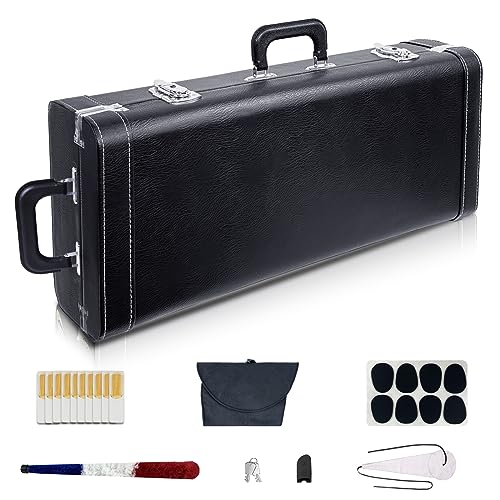 Alto Sax Case Portable Saxophone Backpack, Waterproof Alto Pu Leather Saxophone Case Gig Bag Carrying Alto Sax Bag with Lock，Saxophone Accessories