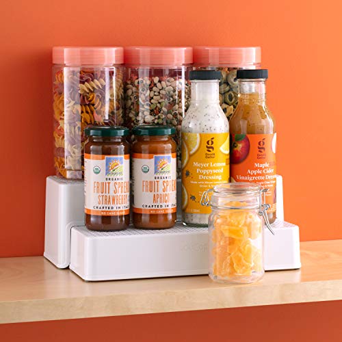 YouCopia ShelfSteps Can Organizer, 3 Shelf, White