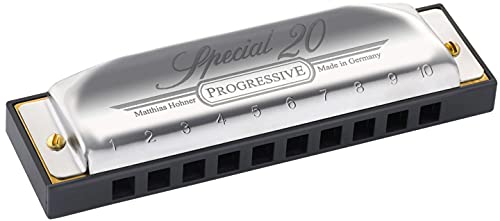 Hohner Special 20 Harmonica - Key of B Bundle with Zip Case, Instructional Manual, and Austin Bazaar Polishing Cloth