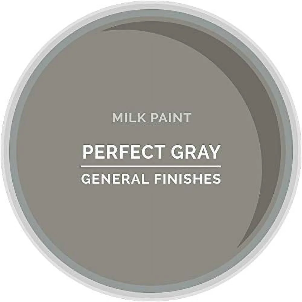 General Finishes Water Based Milk Paint, 1 Quart, Perfect Gray