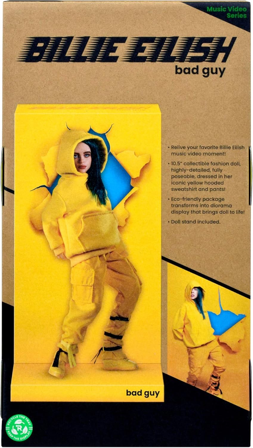 Billie Eilish Bad Guy Fashion Doll, Yellow