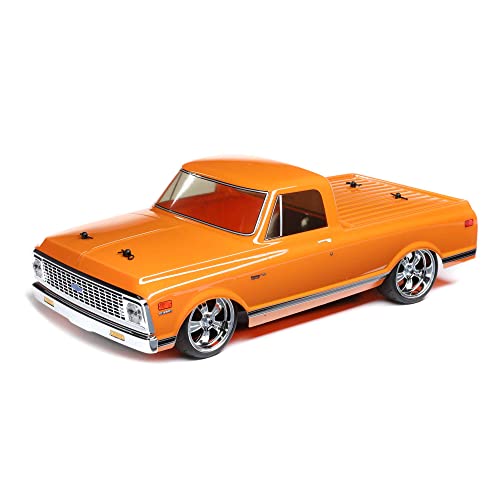 Losi RC Truck 1/10 1972 Chevy C10 Pickup Truck V100 AWD RTR Batteries and Charger Not Included Orange LOS03034T1