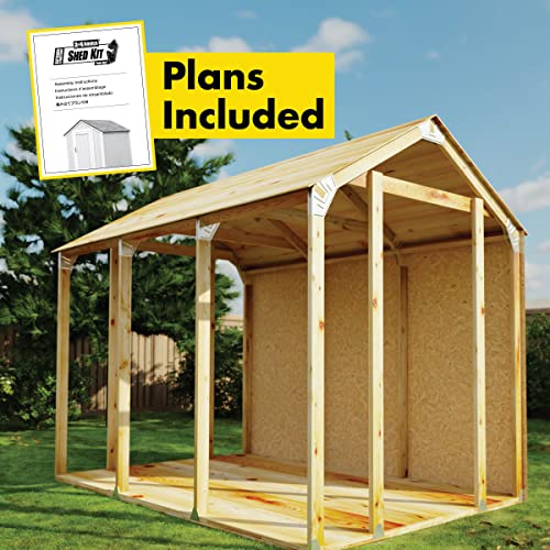 2x4basics 90192MI Custom Shed Kit with Peak Roof, 2x4