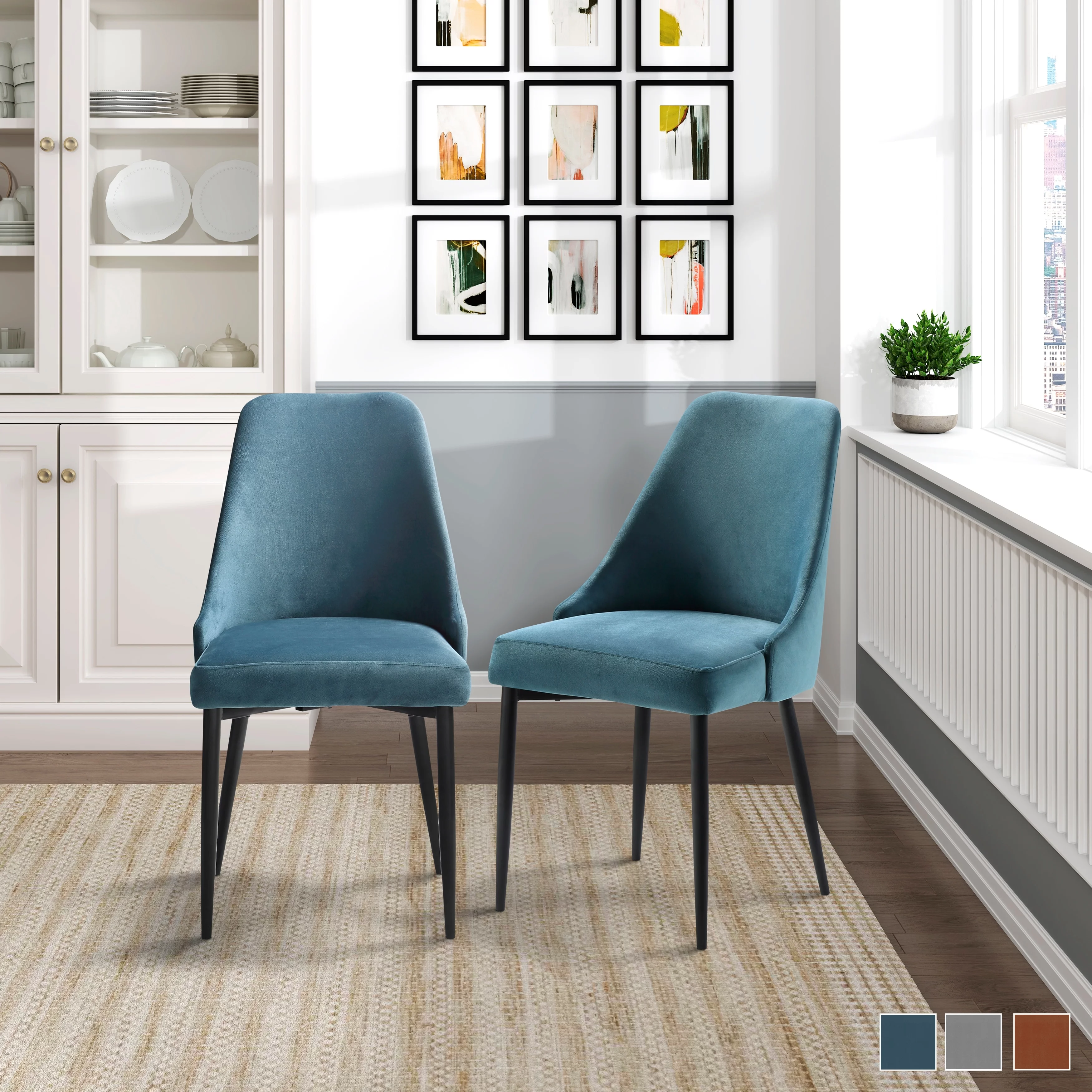 Fremont & Park Rosalie Dining Chair (Set of 2) Orange