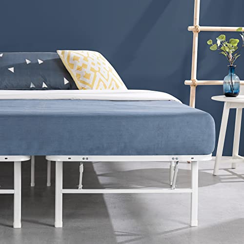 ZINUS Rumi 14in Full Metal Bed Frame, Quick Assembly SmartBase® Mattress Foundation, Heavy Duty Sturdy Steel with No Box Spring Needed, Eco-Friendly Packaging, Black