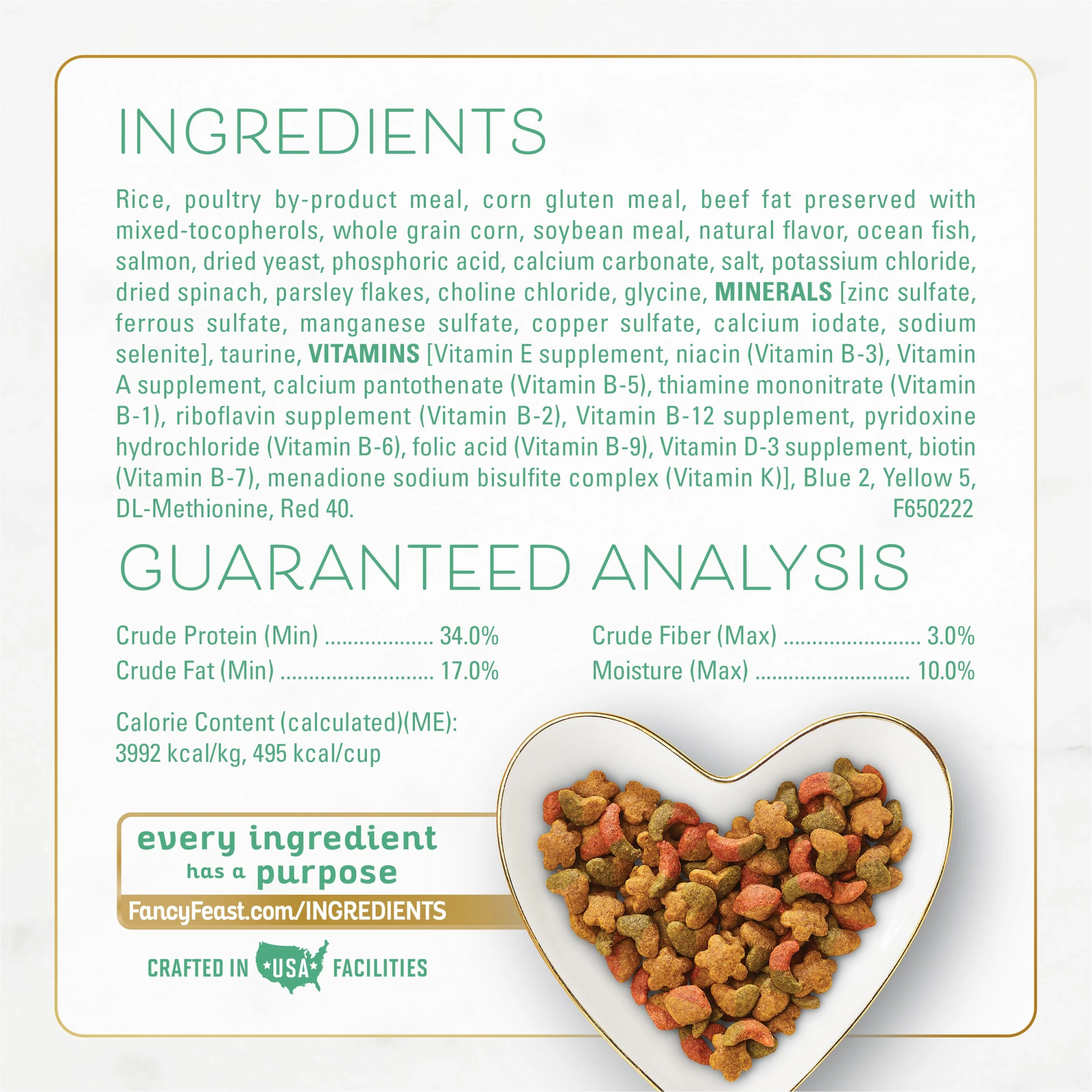 Purina Fancy Feast Dry Cat Food with Ocean Fish and Salmon