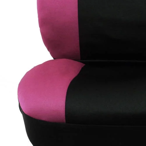 BDK Pink Hawaiian Design Car Seat Covers, 9 Piece Set