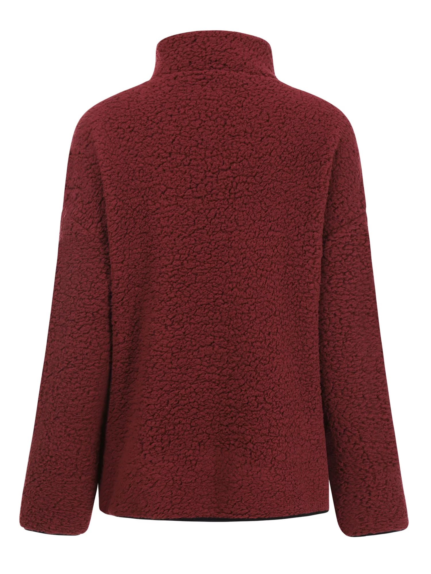 Seyurigaoka Imitation Lamb Pullover Long Sleeve Round Neck Outerwear