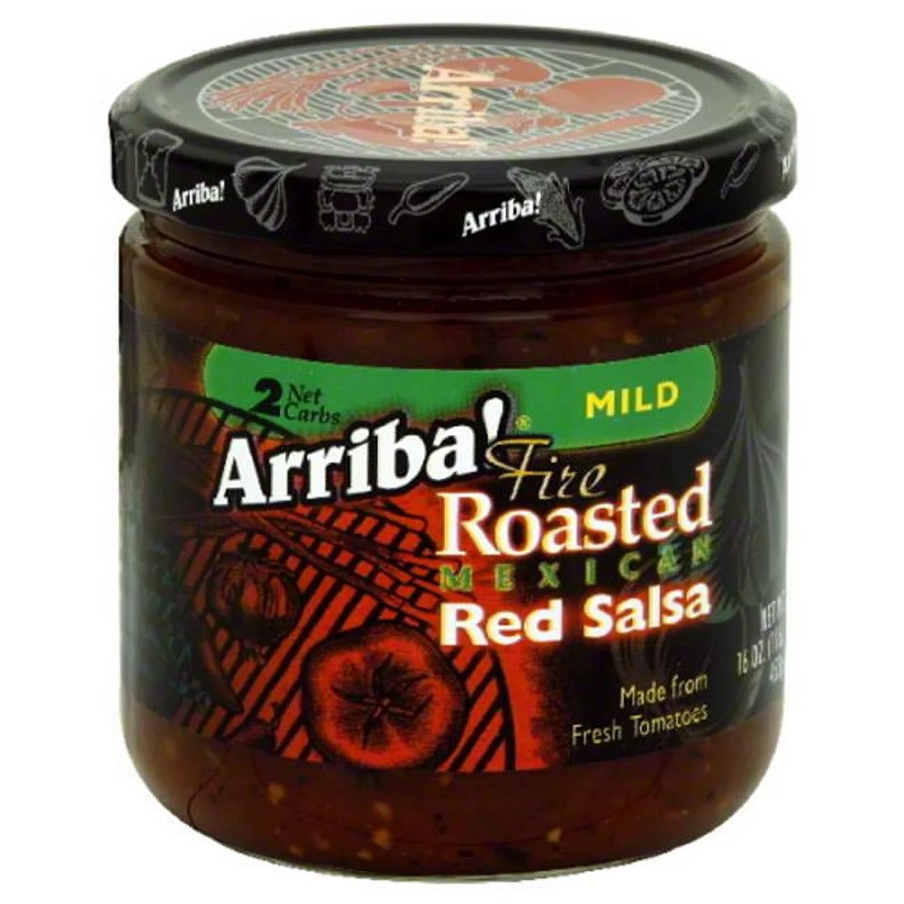 ARRIBA SALSA RED MILD-16 OZ -Pack of 6