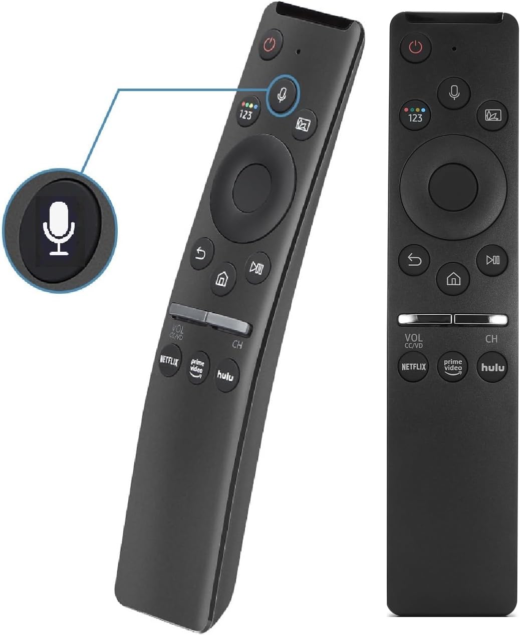 (2 Pcs) Voice Remote Replacement for Samsung-TV-Remote, for Samsung-Crystal UHD QLED Curved 4K 8K Smart TVs(2020/2021)
