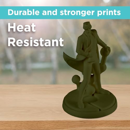 Polymaker ABS Filament 1.75mm Black, ABS 3D Printer Filament 1.75mm Heat Resistant 1kg - PolyLite ABS 3D Printing Filament 1.75mm, Strong & Durable, Dimensional Accuracy +/- 0.03mm