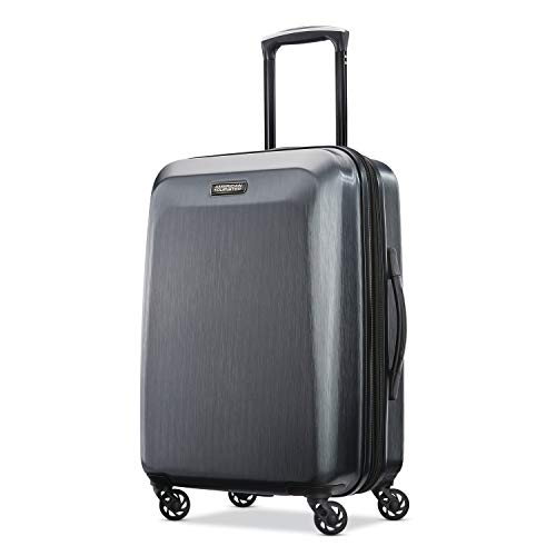 American Tourister Moonlight Hardside Expandable Luggage with Spinner Wheels, Blue Terazzo, 2-Piece Set (20/28)