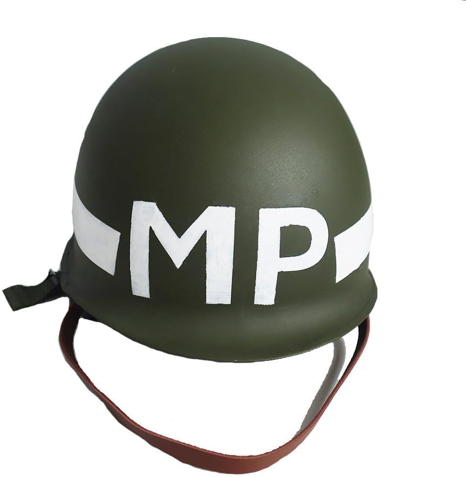 World War II US Military Policeman Helmets M1 MP Helmet Double Layer Steel Helmet Replica