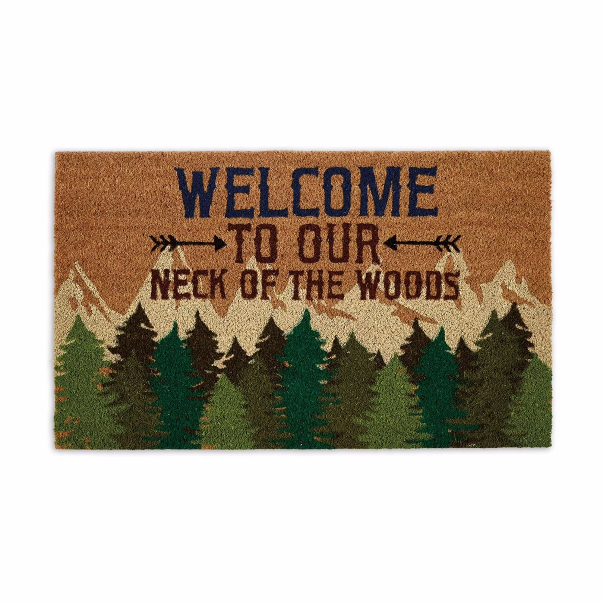 Vintage Outdoor Welcome Mat 18" x 30" Welcome Doormat  Soft Non-woven Fabric Face Entryway Indoor Outdoor Mats  Heavy Duty Non Slip Rubber Backing Front Doormat for Home Decor