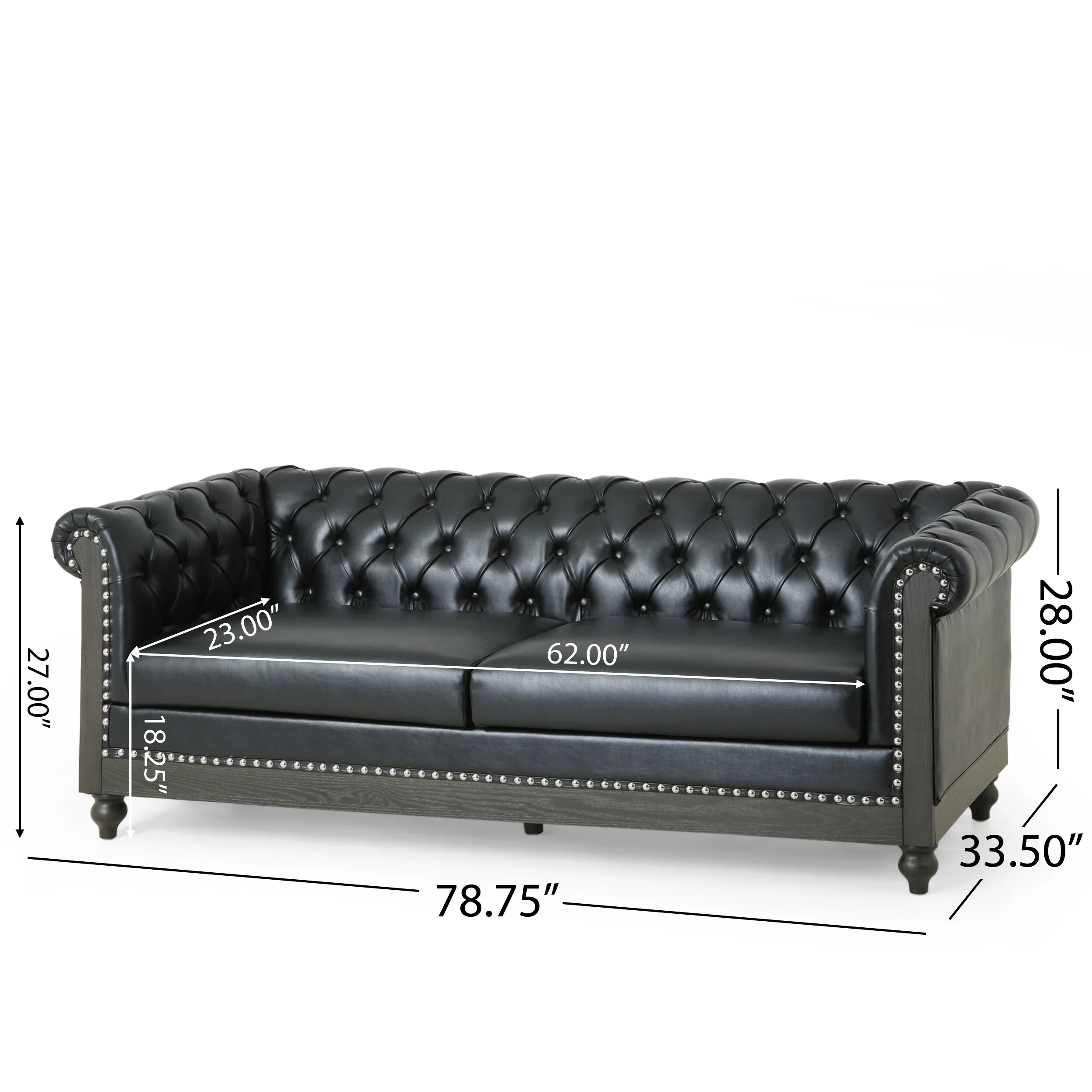 Christopher Knight Home Castalia Nailhead Trim Chesterfield Sofa by  - 78.75