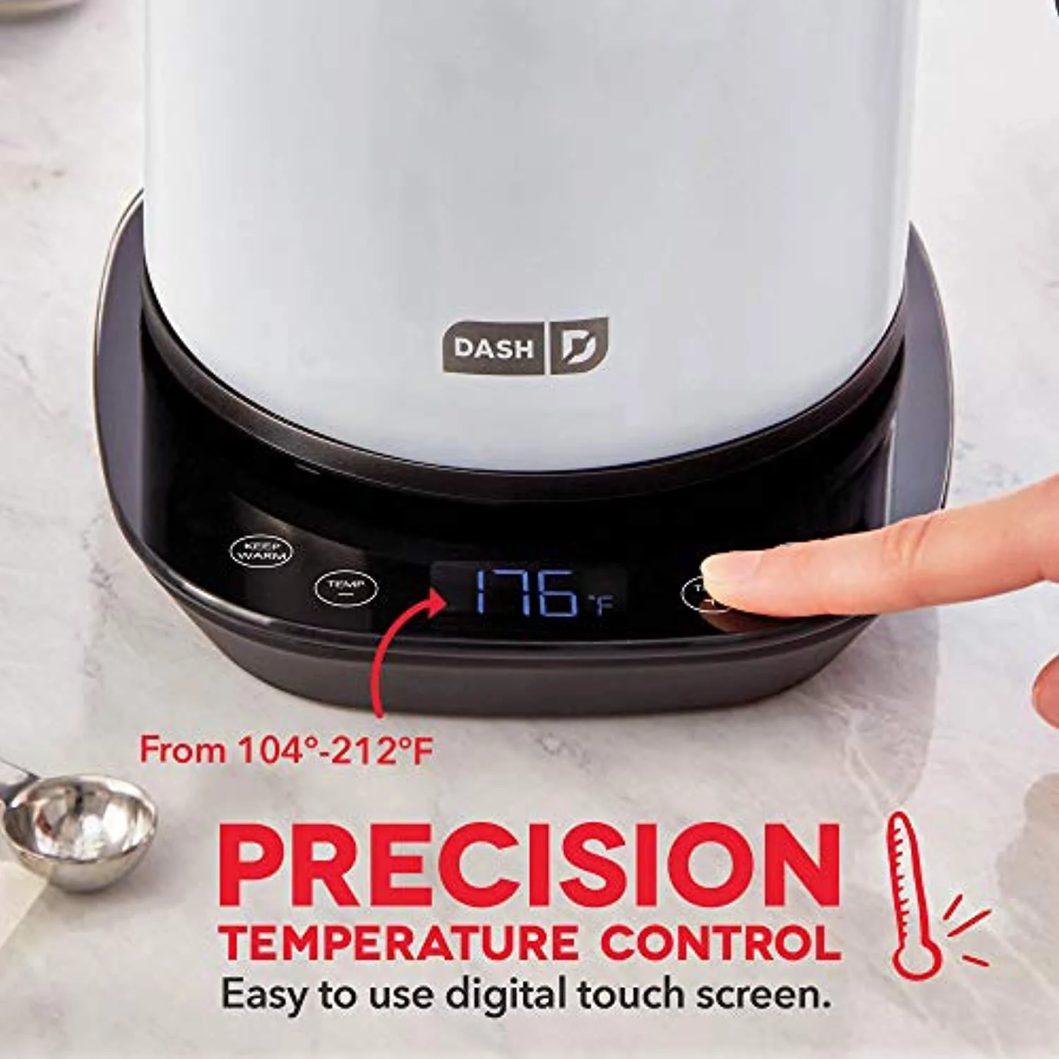 Dash 1.7L Insulated Electic Kettle White