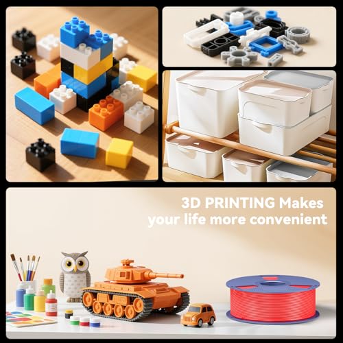 3D Printer Filament, ABS Filament 1.75mm, High Strength and Toughness, Dimensional Accuracy +/- 0.02mm, 1kg(2.2lbs) 3D Printing Filament (Gold)