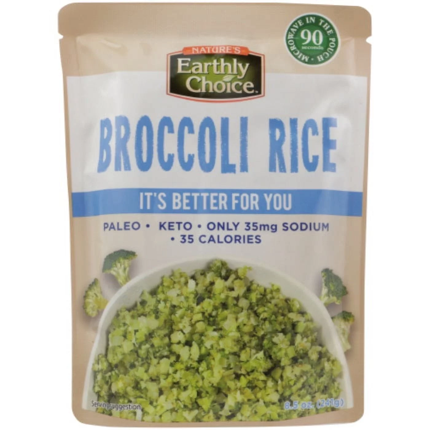NATURES EARTHLY CHOICE RICE BROCCOLI MWV 8.5 OZ - Pack of 6