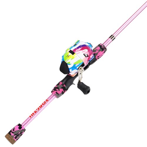 Kids Fishing Rod and Reel Combo,Light Weight Fishing Pole with Spincast Fishing Reel Tackle Bag Lures for Youth,Girls and Boys Good Starter Fishing Kit