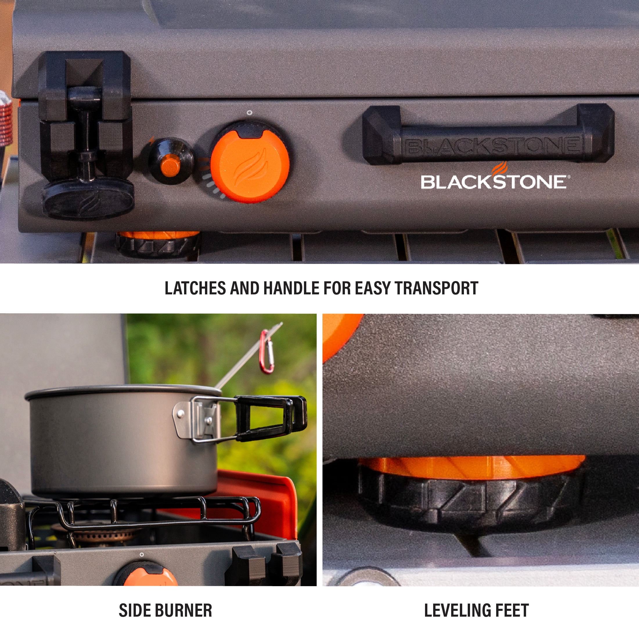 Blackstone Adventure Ready 14” Propane Camping Griddle with Side Burner