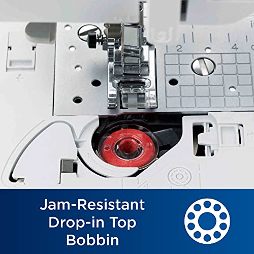 Brother Sewing and Quilting Machine, Computerized, 165 Built-in Stitches, LCD Display, Wide Table, 8 Included Presser Feet, White, 20x12x17