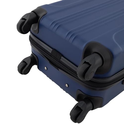 Travelers Club Chicago Hardside Expandable Spinner Luggage, Teal, 20