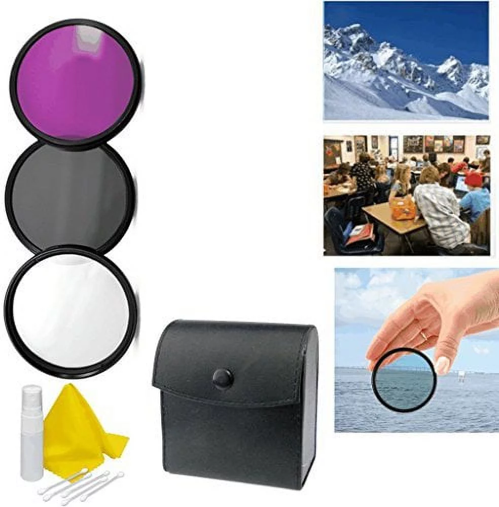 Sony Cyber-shot DSC-HX300 Appropriate 3-Piece Multiple Coated Filter Kit 55mm + 3pc Cleaning Kit