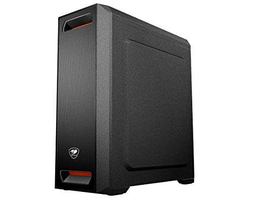 Cougar MX330-G MX330 Mid Tower Case with Full Tempered Glass Window and USB 3.0 , black