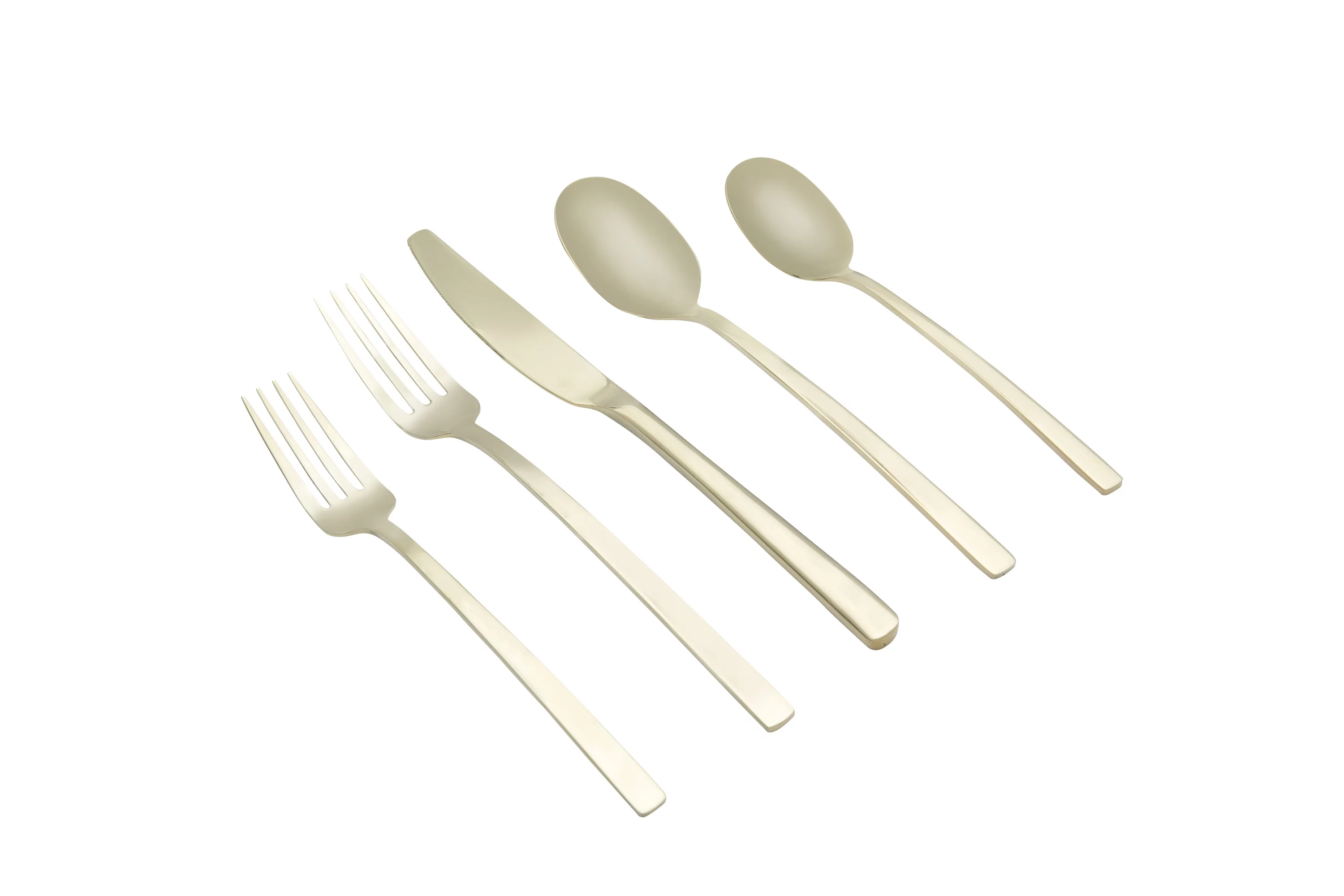 Beacon Champagne Satin 20-Piece Set, Service for 4