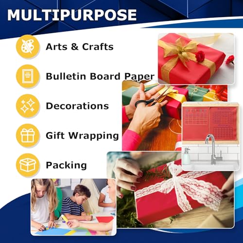 Vanhench Black Wrapping Paper, 17.5