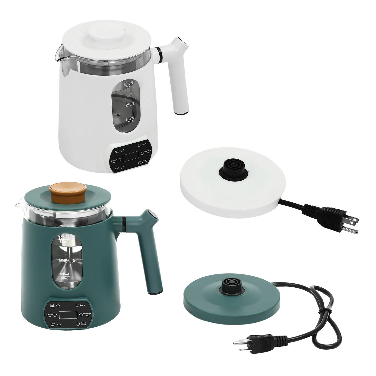 600W 0.8L/27oz Temperature Control Electric Tea Kettle, Water Boiler & Heater, Electric Tea Pot