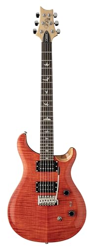 PRS Guitars 6 String SE Custom 24-08 Electric Guitar, Blood Orange with Gig Bag, Right, (107994::BR:)