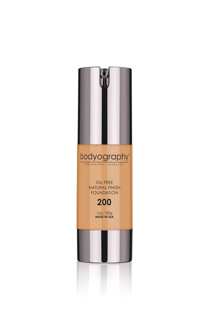 Bodyography Natural Finish Foundation 7007 #200 Med/Dark (Warm Undertone), 1 oz