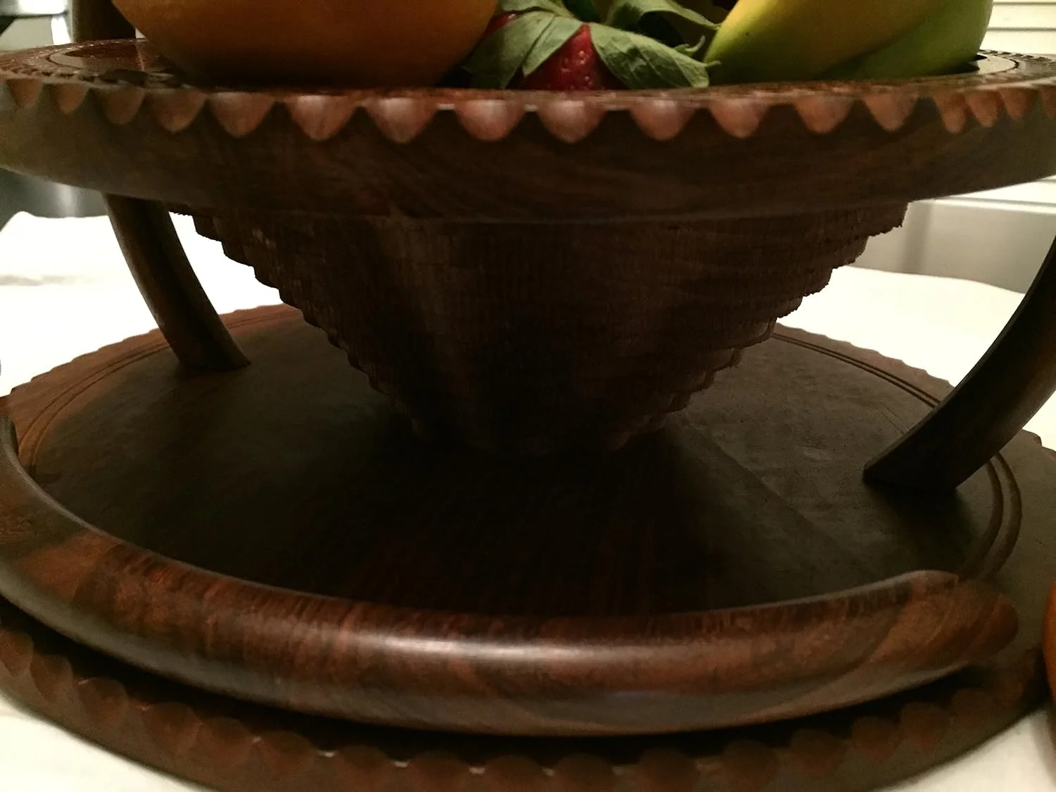 Special DAY Wedding LOVE Gift Wooden Collapsible Fruit Basket (12