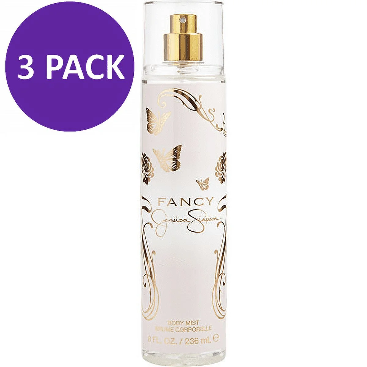 FANCY Jessica Simpson Body Spray For Women 8.0 oz (PACK OF 3)