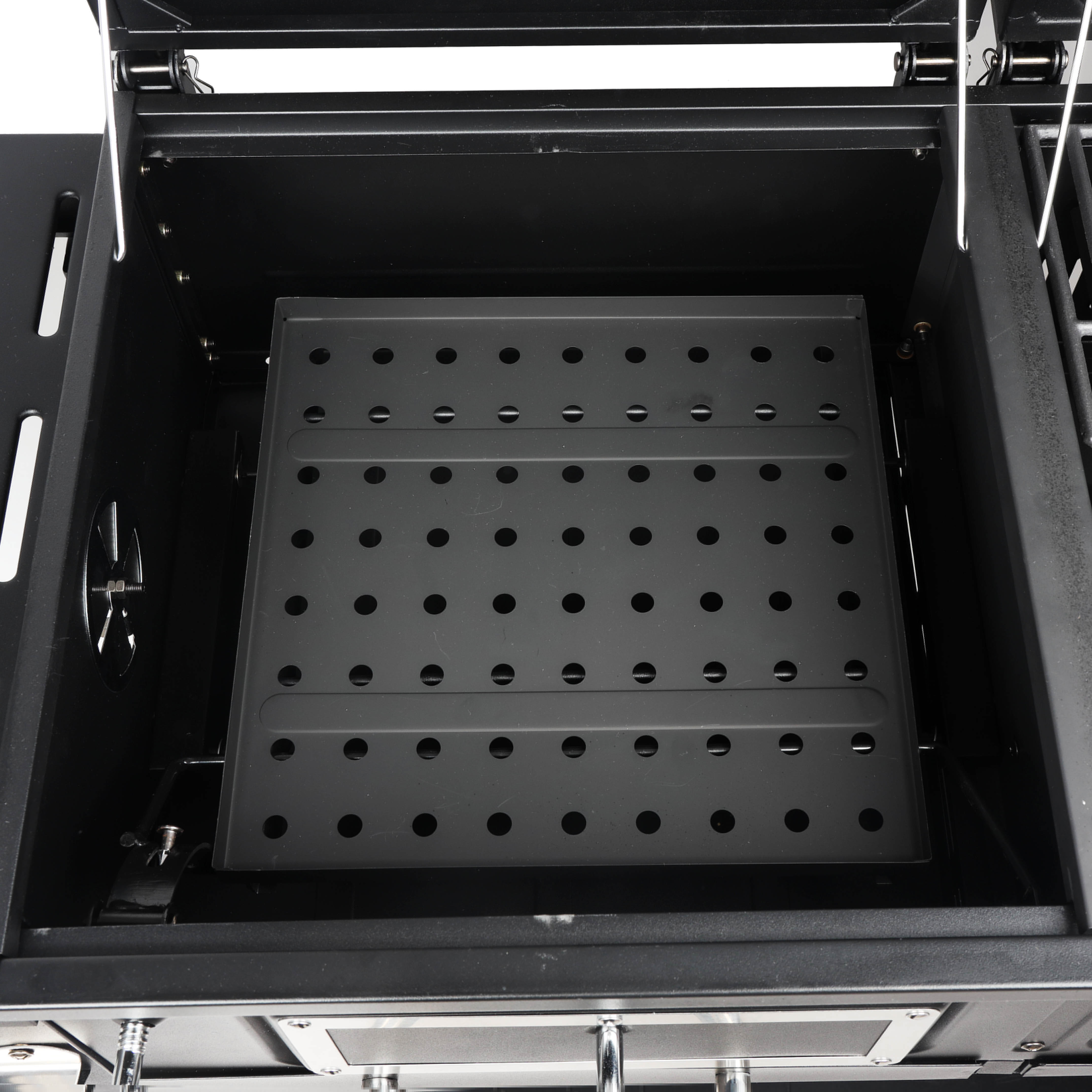 RevoAce Dual Fuel Gas & Charcoal Combo Grill, Black with Stainless