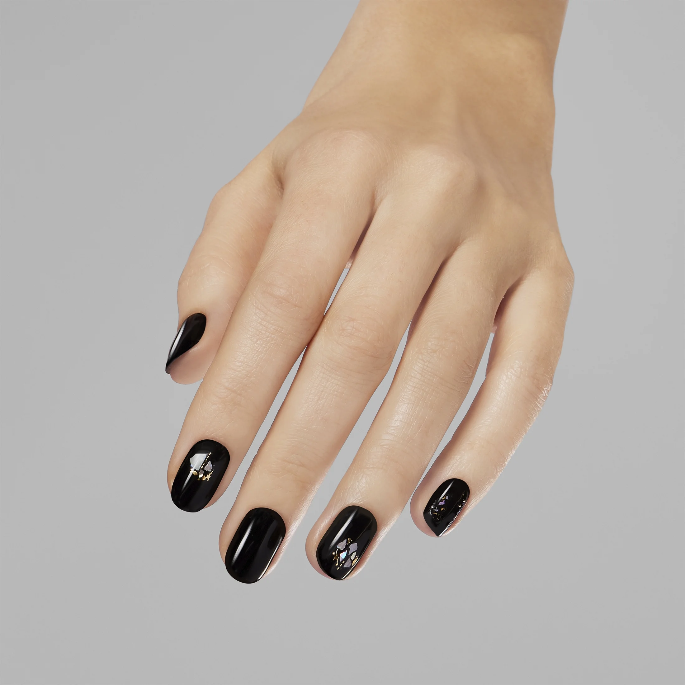 Dashing Diva Gloss Color + Art Ultra Shine Gel Nail Strips and Stickers, Moonlight Magic, 26 Count